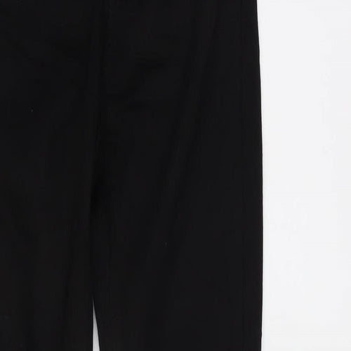 Denim & Co. Womens Black Cotton Blend Tapered Jeans Size 6 L28.5 in Regular Zip