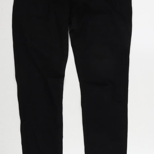 Super Skinny Womens Black Cotton Blend Tapered Jeans Size 27 in L32 in Regular Zip