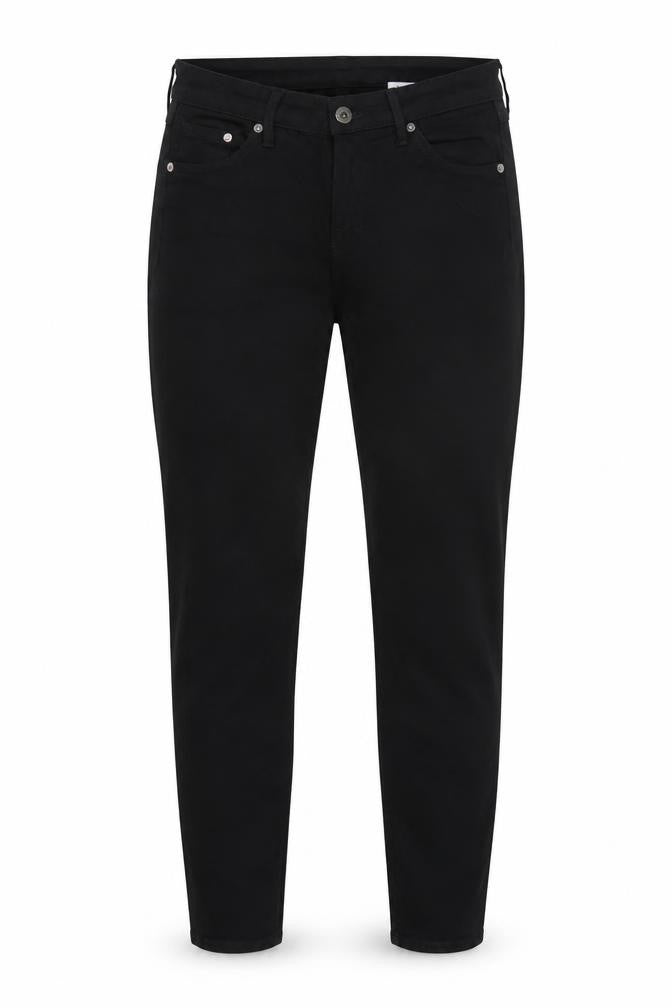 Super Skinny Womens Black Cotton Blend Tapered Jeans Size 27 in L32 in Regular Zip