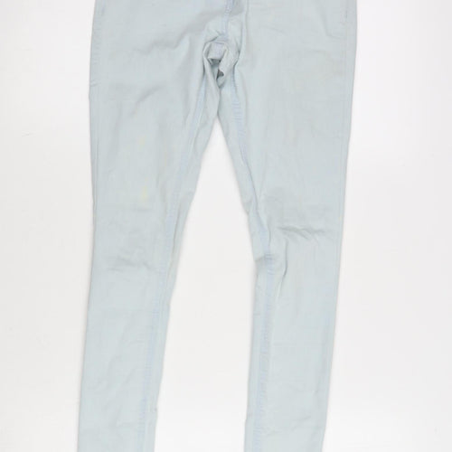George Womens Blue Cotton Blend Tapered Jeans Size XS L31.5 in Regular Zip