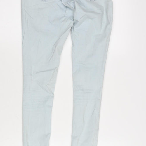 George Womens Blue Cotton Blend Tapered Jeans Size XS L31.5 in Regular Zip