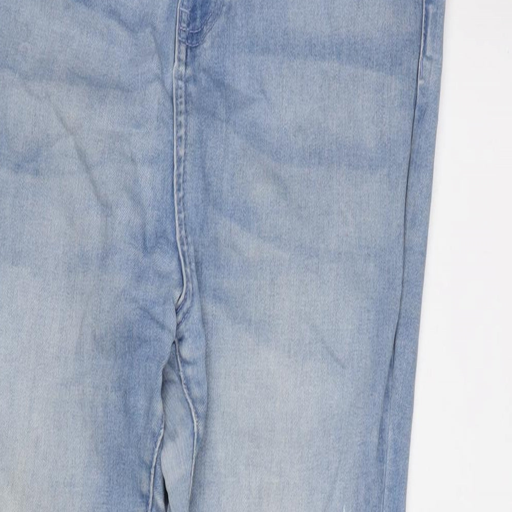 George Womens Blue Cotton Blend Tapered Jeans Size 12 L28 in Regular Zip