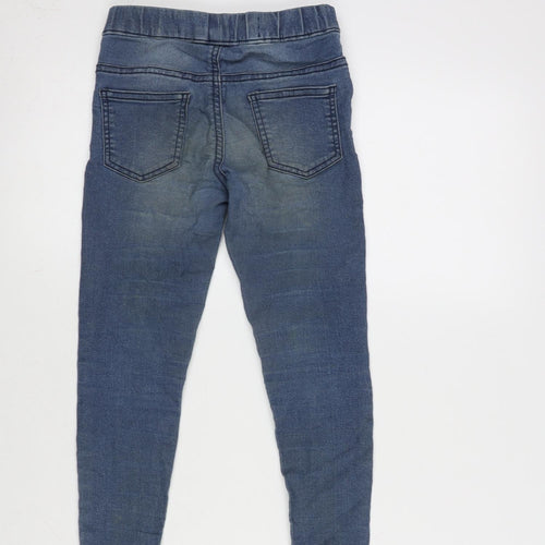 George Boys Blue Cotton Tapered Jeans Size 5-6 Years L20 in Regular - Distressed