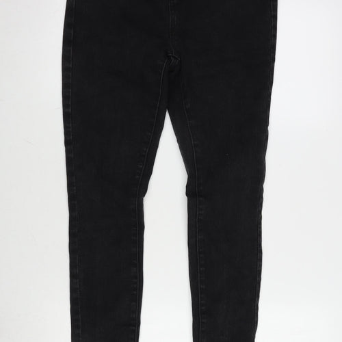 George Womens Grey Cotton Blend Skinny Jeans Size 8 L30 in Regular Zip