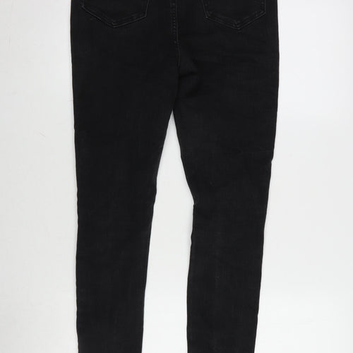 George Womens Grey Cotton Blend Skinny Jeans Size 8 L30 in Regular Zip