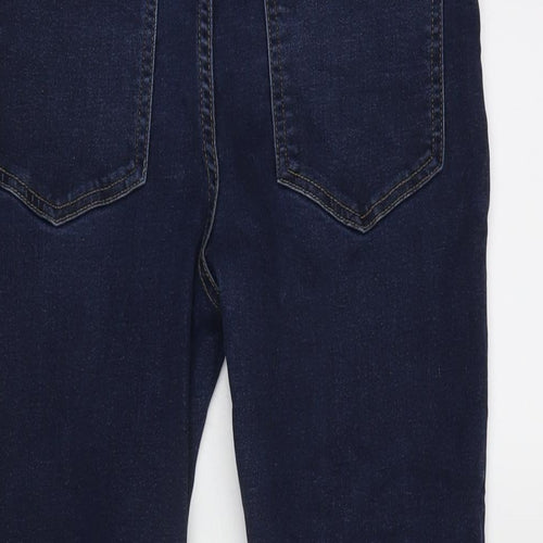 Denim Department Girls Blue Cotton Straight Jeans Size 14 Years L26 in Regular Zip
