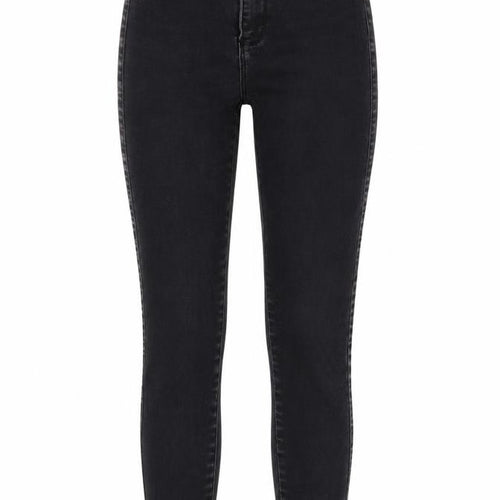 Missguided Womens Grey Cotton Blend Tapered Jeans Size 6 L28 in Regular Zip
