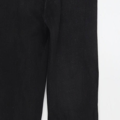 Missguided Womens Grey Cotton Blend Tapered Jeans Size 6 L28 in Regular Zip