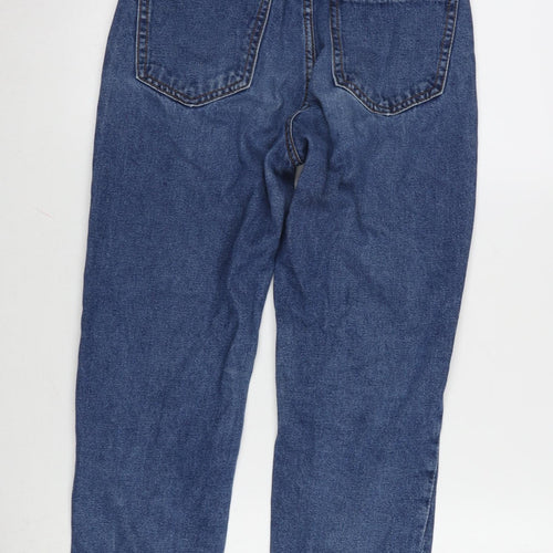 Sradivarios Womens Blue Cotton Straight Jeans Size 8 L26 in Regular Zip