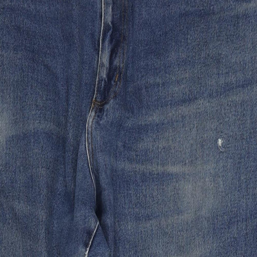 Union Blues Mens Blue Cotton Straight Jeans Size 46 in L31 in Regular Zip