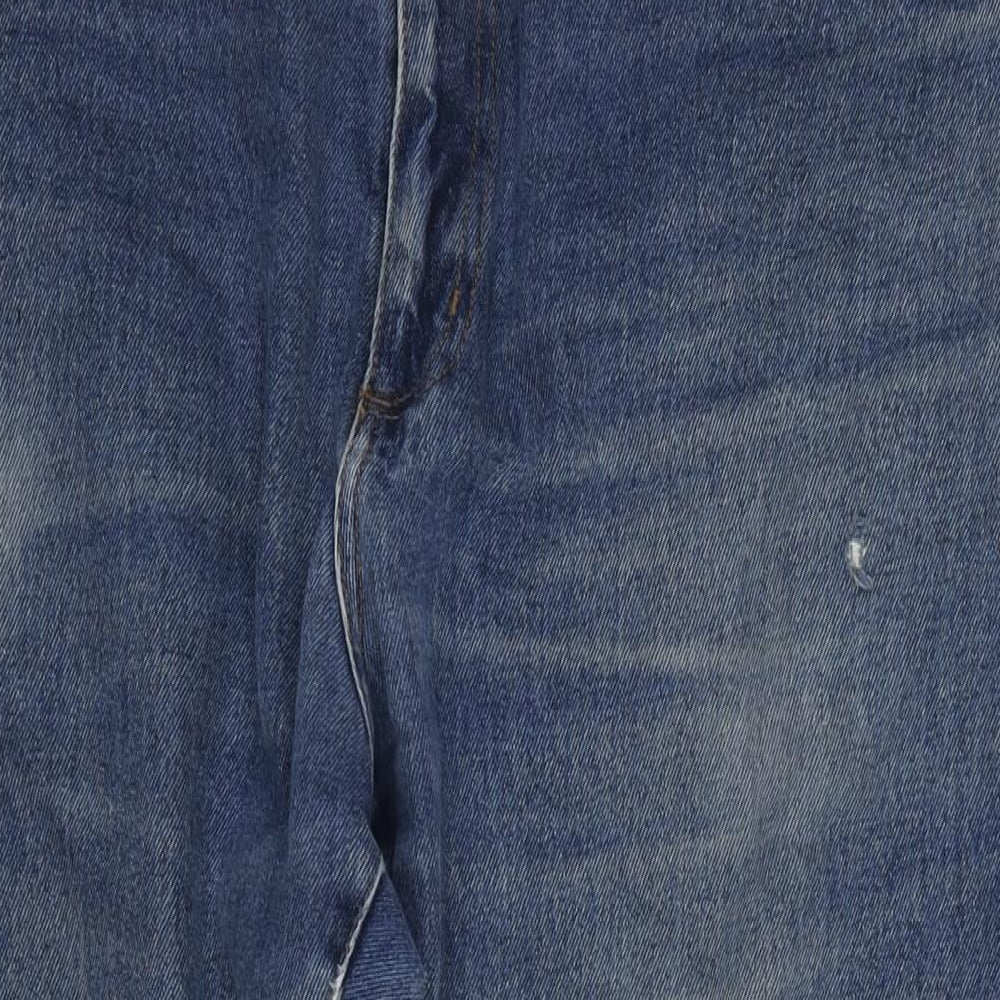 Union Blues Mens Blue Cotton Straight Jeans Size 46 in L31 in Regular Zip