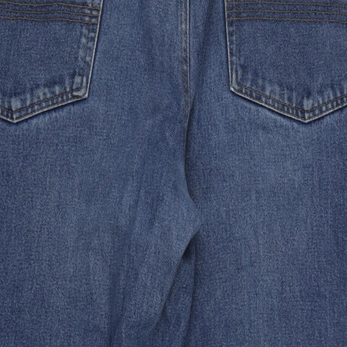 Union Blues Mens Blue Cotton Straight Jeans Size 46 in L31 in Regular Zip