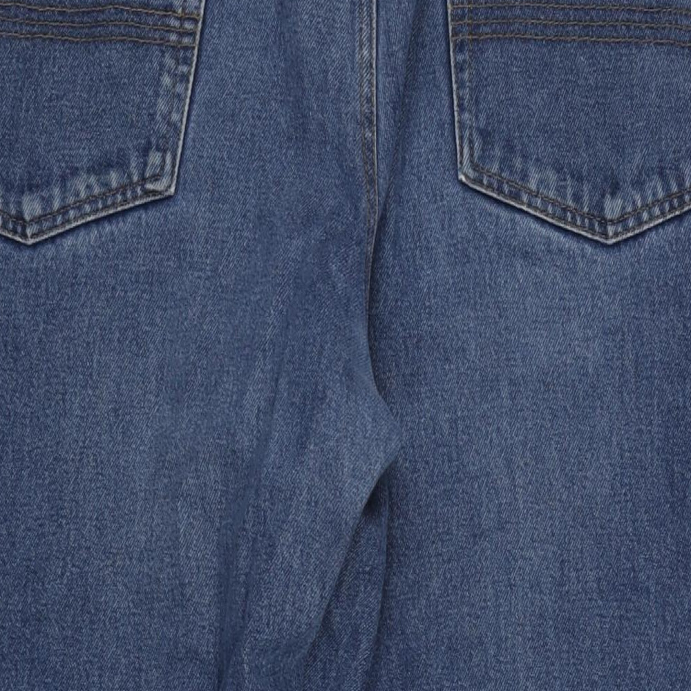 Union Blues Mens Blue Cotton Straight Jeans Size 46 in L31 in Regular Zip