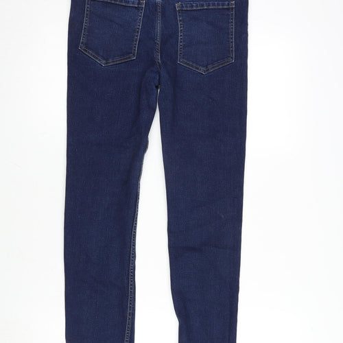 Denim Department Girls Blue Cotton Tapered Jeans Size 14 Years L27 in Regular Zip