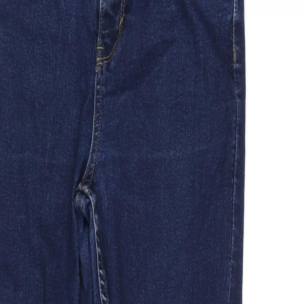 Denim Department Girls Blue Cotton Tapered Jeans Size 14 Years L27 in Regular Zip