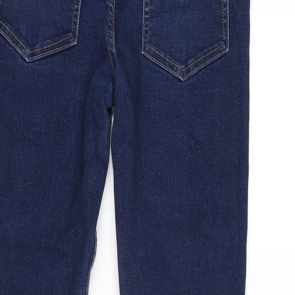 Denim Department Girls Blue Cotton Tapered Jeans Size 14 Years L27 in Regular Zip