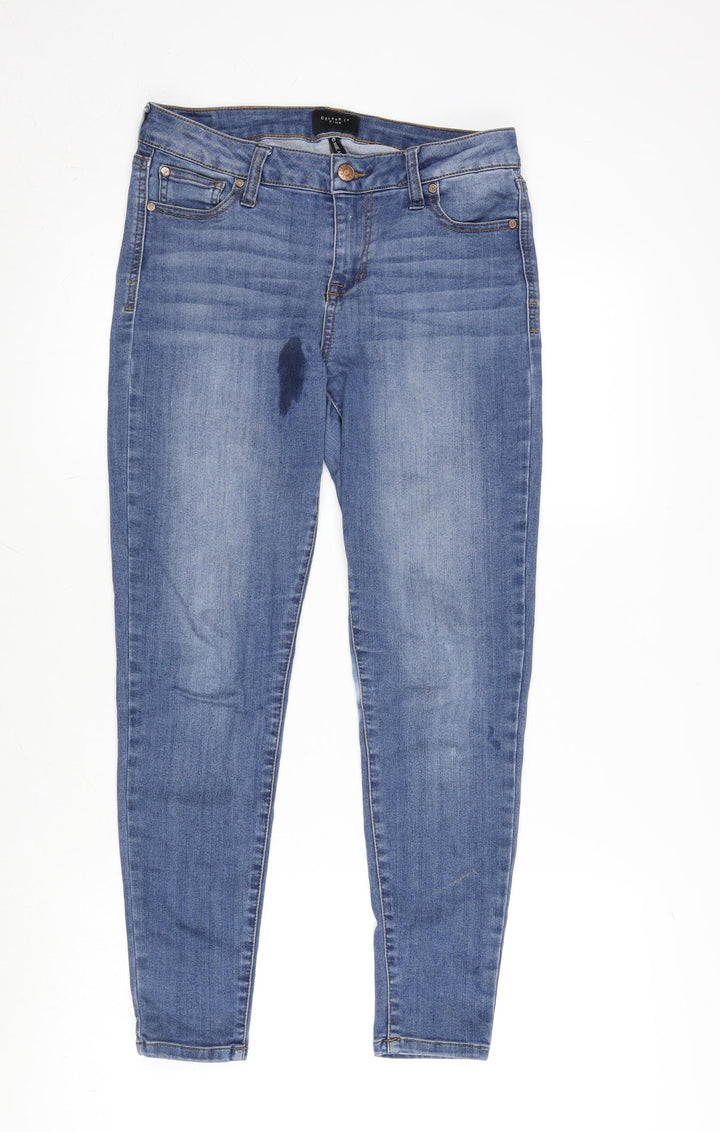 Celebrity Pink Womens Blue Cotton Blend Skinny Jeans Size 26 in L26 in Regular Zip