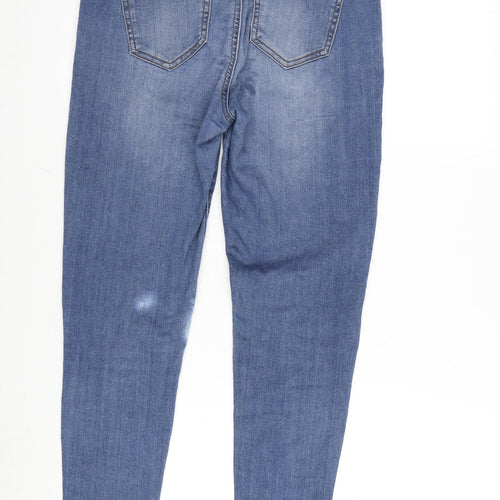 Celebrity Pink Womens Blue Cotton Blend Skinny Jeans Size 26 in L26 in Regular Zip