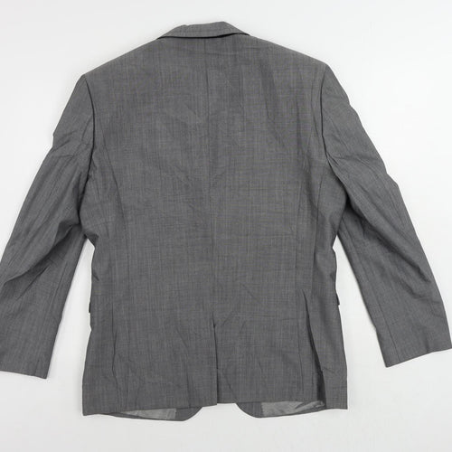 NEXT Mens Grey Wool Jacket Suit Jacket Size 42 Regular