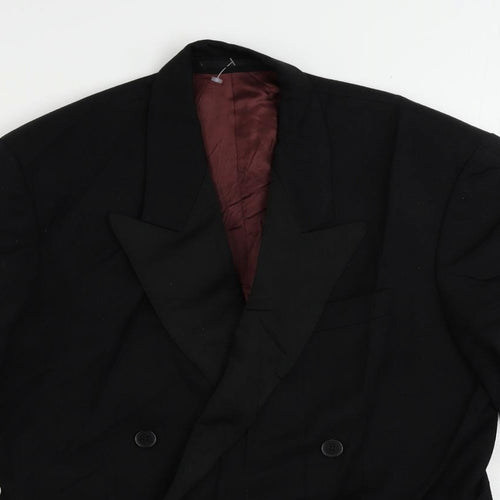 NEXT Mens Black Wool Tuxedo Suit Jacket Size 38 Regular