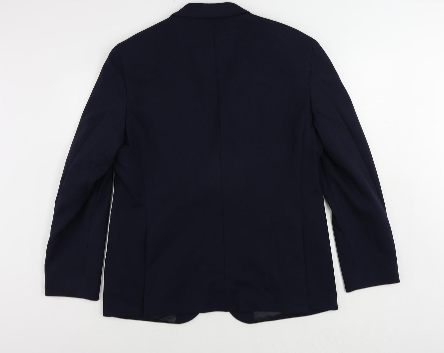 Marks and Spencer Mens Blue Polyamide Jacket Suit Jacket Size 42 Regular
