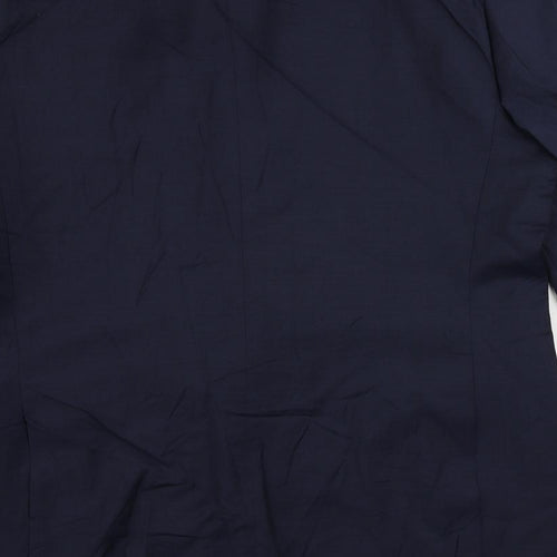 Marks and Spencer Mens Blue Wool Jacket Suit Jacket Size 42 Regular