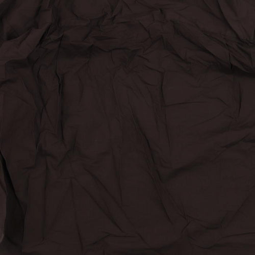 H&M Womens Brown Cotton Basic Button-Up Size M Collared - Oversized