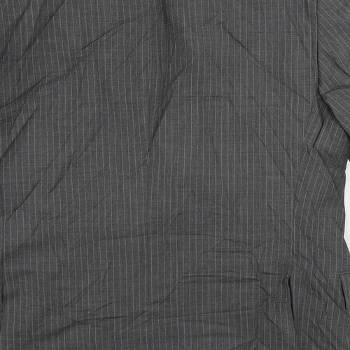 Marks and Spencer Mens Grey Striped Wool Jacket Suit Jacket Size 38 Regular