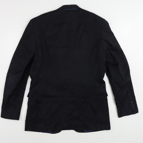 Marks and Spencer Mens Blue Polyester Jacket Suit Jacket Size 40 Regular