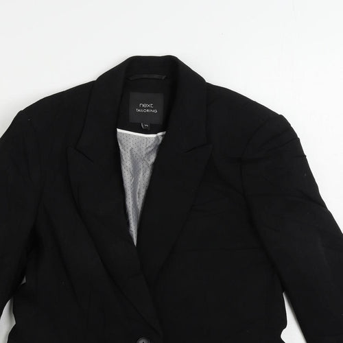 NEXT Womens Black Jacket Blazer Size 10 Button