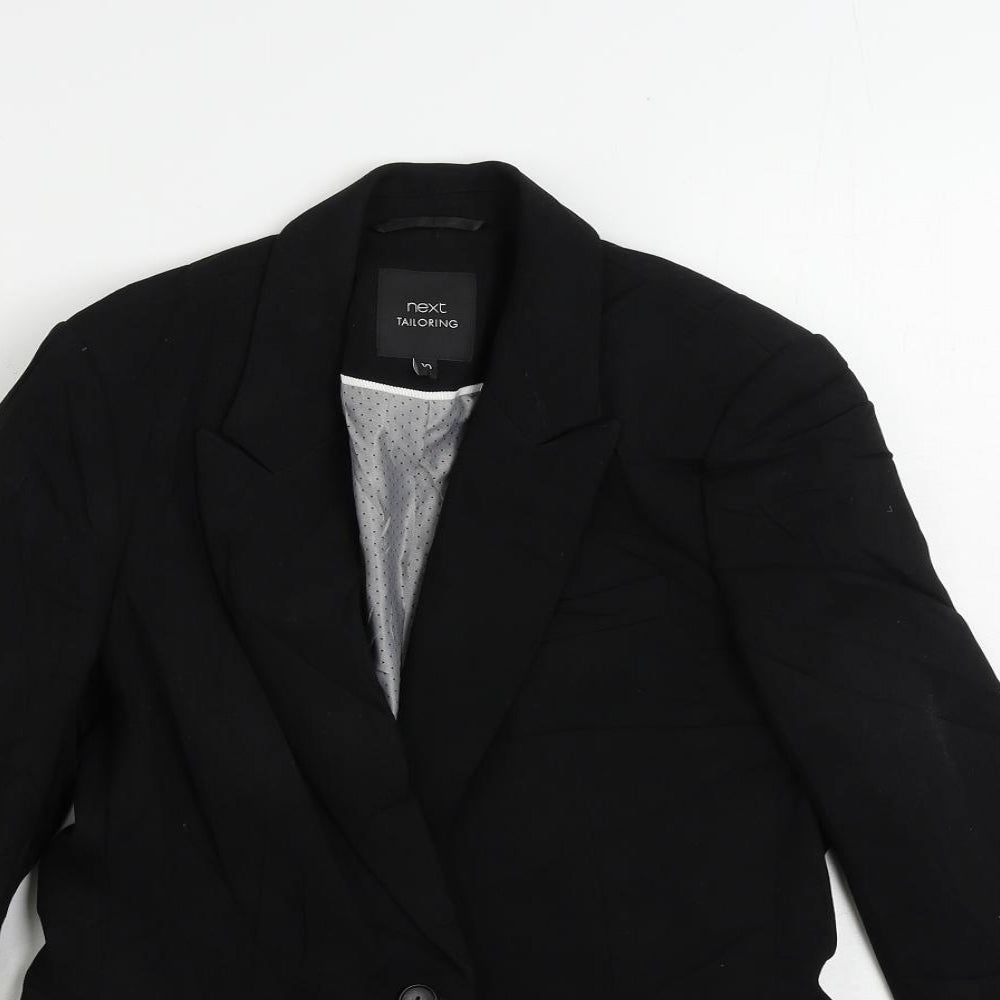 NEXT Womens Black Jacket Blazer Size 10 Button