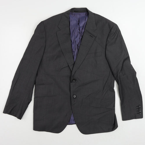 Autograph Mens Grey Wool Jacket Suit Jacket Size 42 Regular