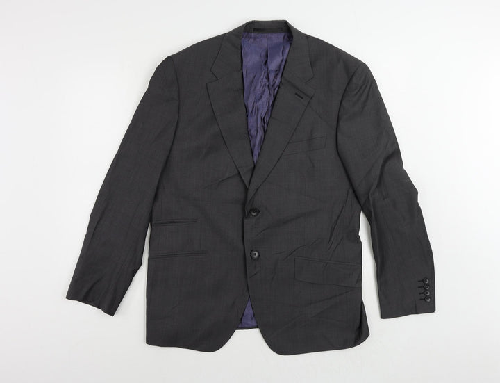 Autograph Mens Grey Wool Jacket Suit Jacket Size 42 Regular
