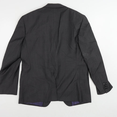 Autograph Mens Grey Wool Jacket Suit Jacket Size 42 Regular