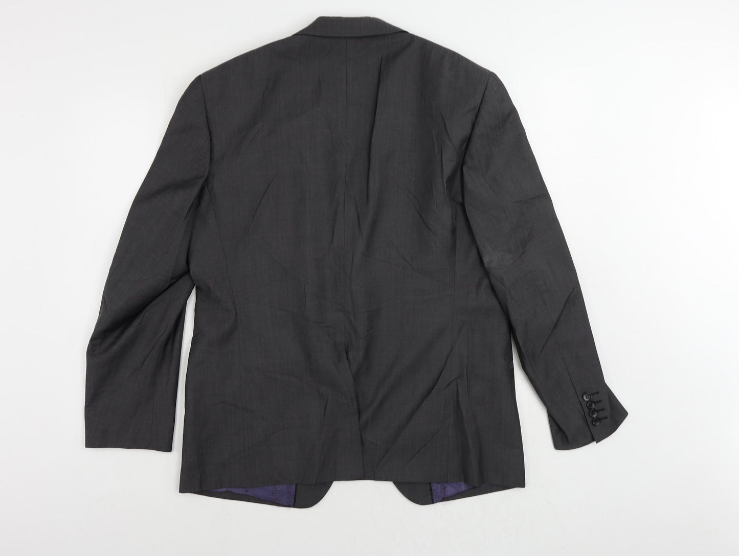 Autograph Mens Grey Wool Jacket Suit Jacket Size 42 Regular