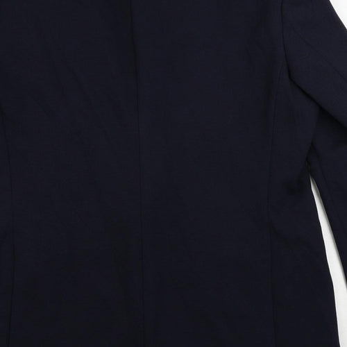 Marks and Spencer Mens Blue Polyamide Jacket Suit Jacket Size 42 Regular