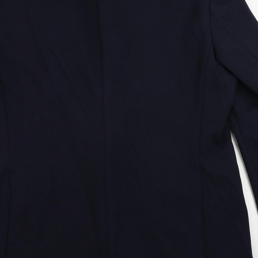 Marks and Spencer Mens Blue Polyamide Jacket Suit Jacket Size 42 Regular
