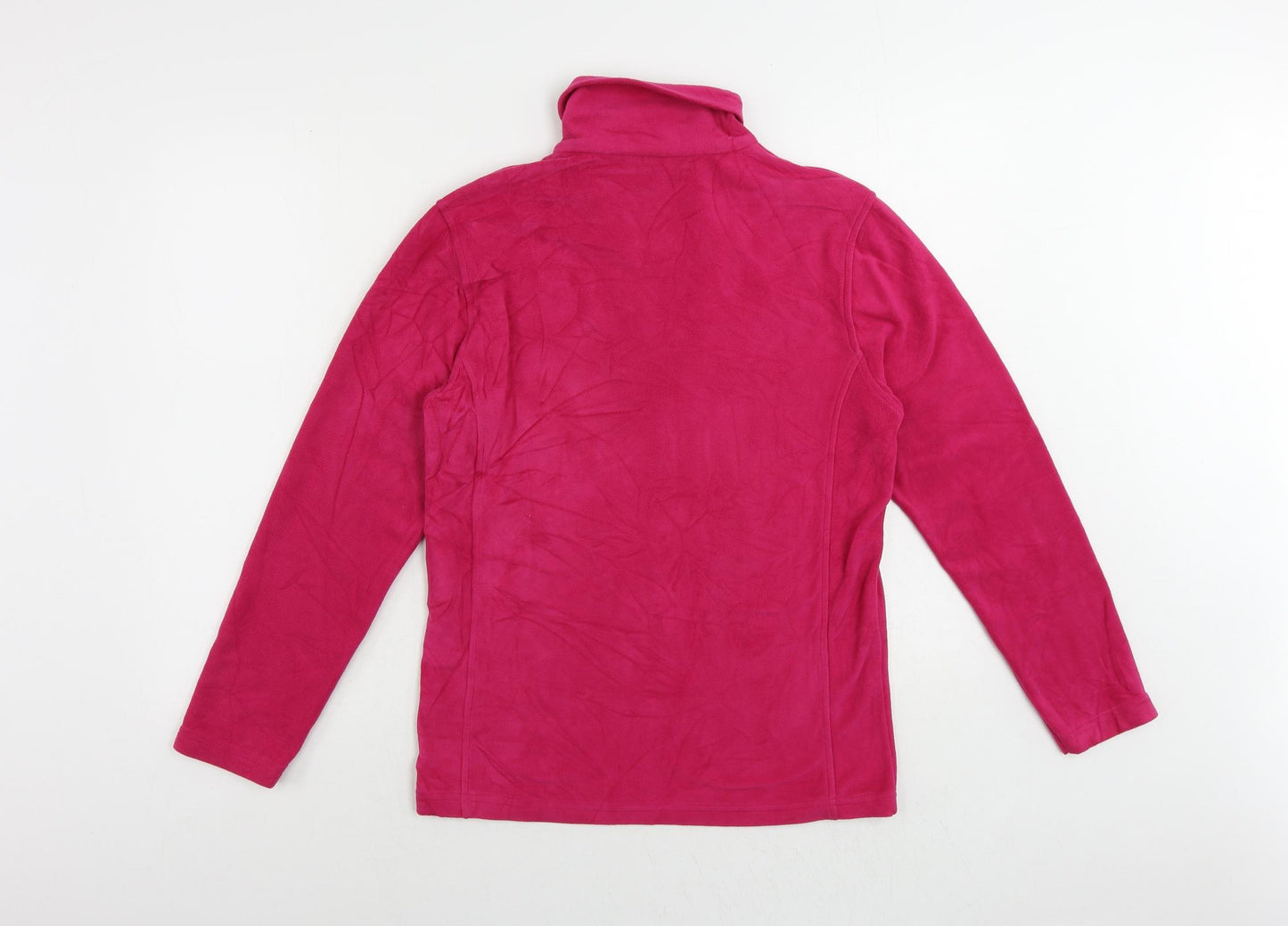 Snow Rock Womens Pink Polyester Pullover Sweatshirt Size S Zip