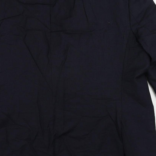 Marks and Spencer Mens Blue Wool Jacket Suit Jacket Size 46 Regular