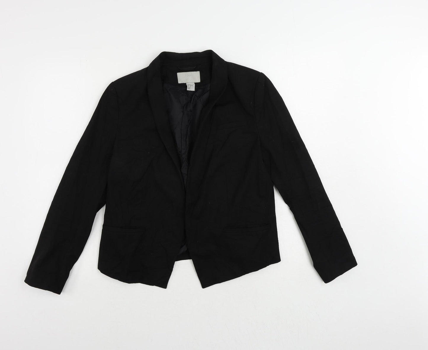 H&M Womens Black Jacket Blazer Size 12 - Open