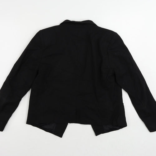 H&M Womens Black Jacket Blazer Size 12 - Open