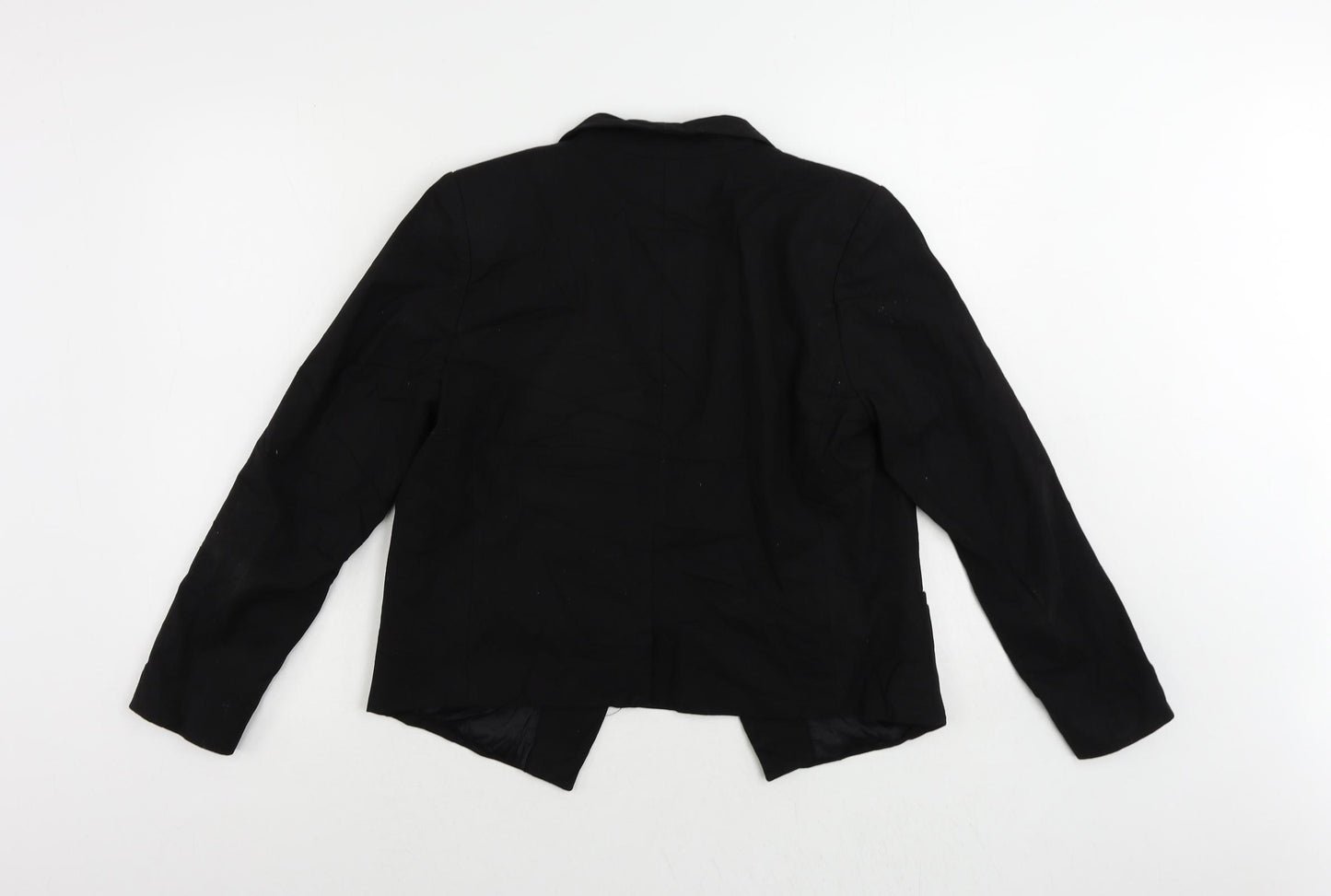 H&M Womens Black Jacket Blazer Size 12 - Open