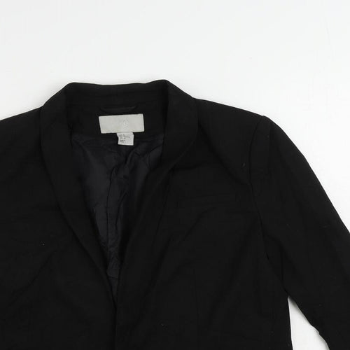 H&M Womens Black Jacket Blazer Size 12 - Open