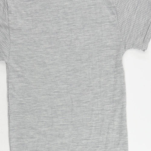 Marks and Spencer Mens Grey Wool T-Shirt Size S Crew Neck - Thermal