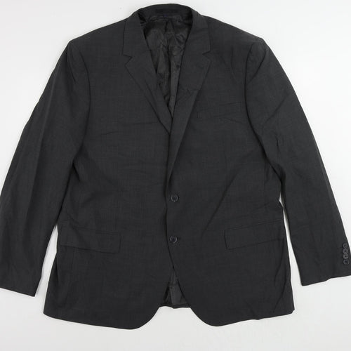 Marks and Spencer Mens Grey Wool Jacket Suit Jacket Size 48 Regular