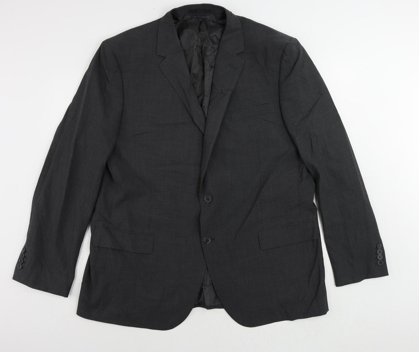 Marks and Spencer Mens Grey Wool Jacket Suit Jacket Size 48 Regular