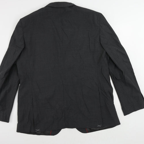 Marks and Spencer Mens Grey Wool Jacket Suit Jacket Size 48 Regular