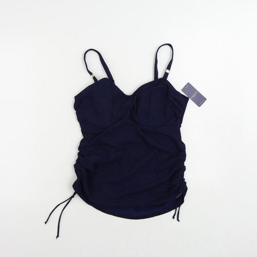 Fantasie Womens Blue Nylon Top Size M - Textured
