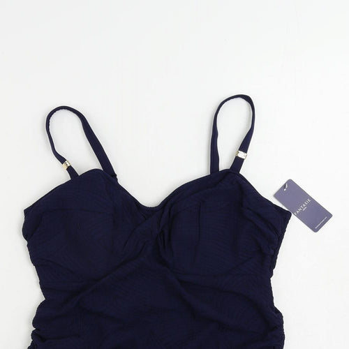 Fantasie Womens Blue Nylon Top Size M - Textured