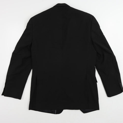 Clubclass Tailoring Mens Black Polyester Jacket Suit Jacket Size 42 Regular